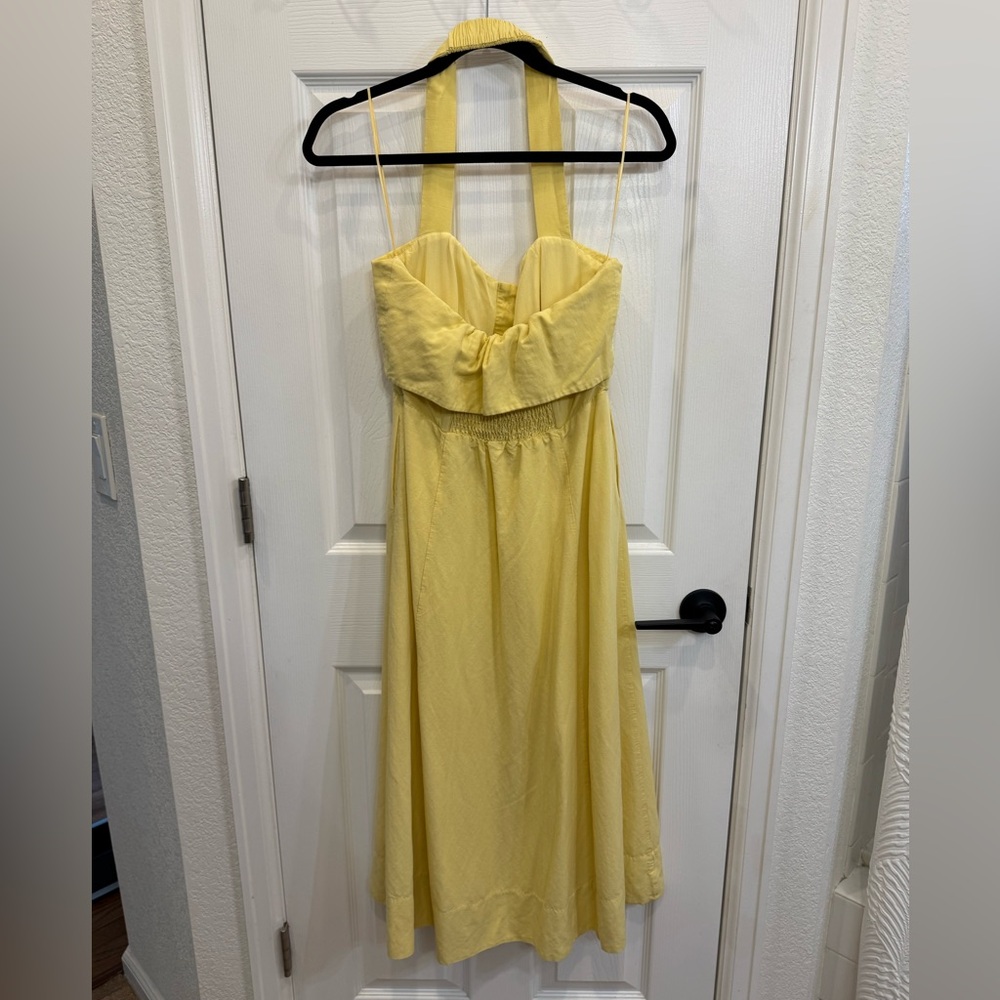 ASTR the label “Katherine” midi dress in yellow - Picture 5 of 6